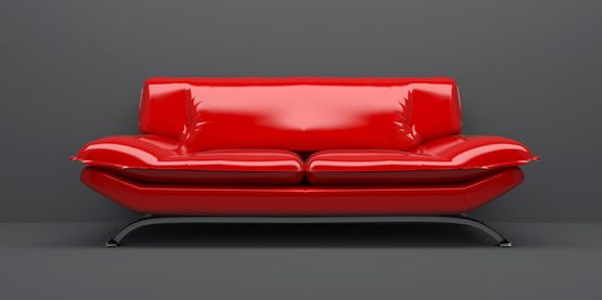 Lecha Decoración sillón rojo